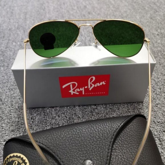 Unisex Ray Ban Aviator Sunglasses G-15 58mm - Picture 3 of 6